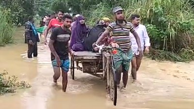 বন্যায় ভাসছে ময়মনসিংহ বিভাগ (ছবি: বাংলা ট্রিবিউন)