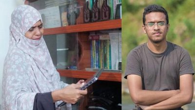 শোকেসের ভেতর আবরারের ব্যবহৃত হাতঘড়ি, ব্যাগ, বইপত্র, আইডিকার্ডসহ আরও অনেক কিছুই যত্নে রেখেছেন মা রোকেয়া খাতুন