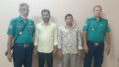 পুলিশের হেফাজতে গ্রেফতার ব্যক্তিরা
