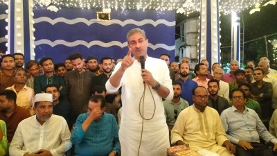 লক্ষ্মীপুরে পূজামণ্ডপ পরিদর্শনে গিয়ে বক্তব্য দেন শহীদ উদ্দিন চৌধুরী এ্যানি