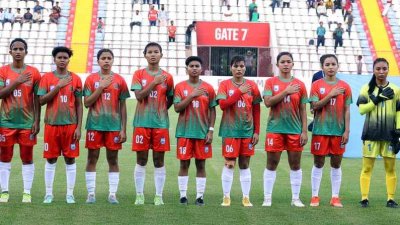 বাংলাদেশ নারী ফুটবল দল।