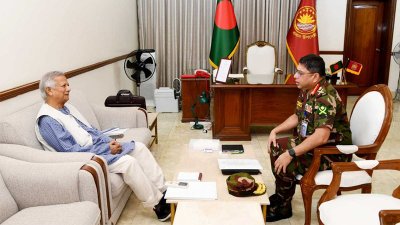 সাক্ষাতে প্রধান উপদেষ্টার সঙ্গে সেনাপ্রধান
