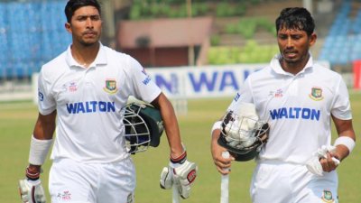 সৌম্য সরকার ও এনামুল হক।