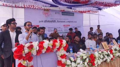নোয়াখালীতে এক অনুষ্ঠানে বক্তব্য দেন সমন্বয়ক আব্দুল হান্নান মাসউদ