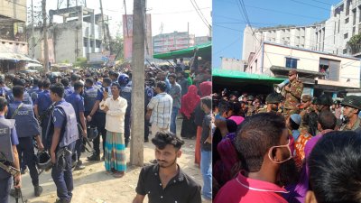 পরিস্থিতি নিয়ন্ত্রণে আনে পুলিশ ও সেনাবাহিনী