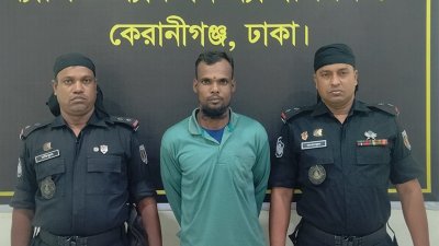 র‌্যাবের হেফাজতে গ্রেফতার ব্যক্তি