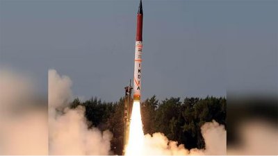 হাইপারসনিক ক্ষেপণাস্ত্রের পরীক্ষা চালালো ভারত। ছবি: পিটিআই।