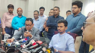 সংবাদ সম্মেলনে আসিফ মাহমুদ সজীব ভূঁইয়া
