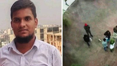 টিএমএসএস মেডিক্যালের ১৬তলার রেলিং থেকে লাফিয়ে পড়েন মামুনুর রশিদ