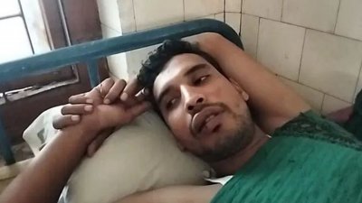 ফরিদপুর জেনারেল হাসপাতালে চিকিৎসাধীন শিক্ষার্থী রুবেল মিয়া