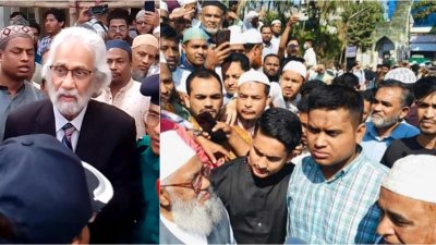 আইনজীবী সাইফুলের জানাজায় উপদেষ্টা হাসান আরিফ,  হাসনাত আবদুল্লাহ ও সারজিস আলম