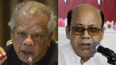 আমির হোসেন আমু ও কামরুল ইসলাম (ফাইল ফটো)