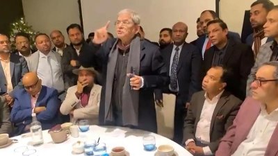 অনুষ্ঠানে কথা বলছেন মির্জা ফখরুল ইসলাম আলমগীর (ছবি: সংগৃহীত)