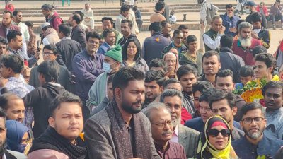 শহীদ বুদ্ধিজীবী স্মৃতিসৌধে শ্রদ্ধা জানিয়েছে জানিয়েছে জগন্নাথ বিশ্ববিদ্যালয়