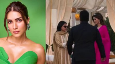 কবিরের পারিবারিক অনুষ্ঠানে কৃতি (ডানে)
