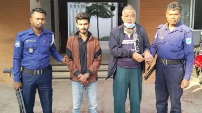 গ্রেফতার মোনায়েম খান ও তপু আহমেদ মামুন