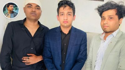 আসামি তিন জনকে কারাগারে প্রেরণ, ইনসেটে নিহত বুয়েট শিক্ষার্থী মুহতাসিম মাসুদ