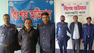 গ্রেফতার দুই আওয়ামী লীগ নেতা