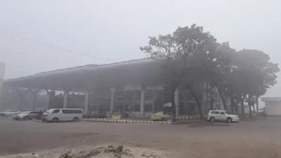 ঘন কুয়াশায় আচ্ছাদিত সৈয়দপুর বিমানবন্দর