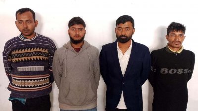 গ্রেফতার চার আসামিকে কারাগারে পাঠানো হয়েছে