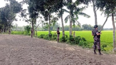 বিজিবির প্রতিবাদের মুখে বিএসএফ পিছু হটলো