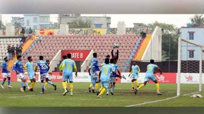 আবাহনী ও ফর্টিস ম্যাচের একটি দৃশ্য
