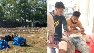 বালু সরবরাহ নিয়ে বিএনপির নেতাকর্মীদের সঙ্গে জামায়াতে ইসলামীর সংঘর্ষ ও ধাওয়া-পাল্টা ধাওয়া