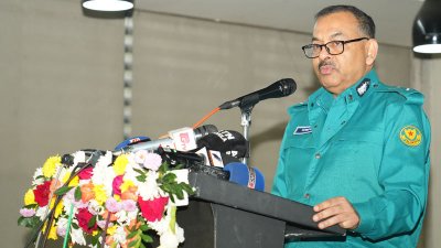 সভায় বক্তব্য রাখছেন ডিএমপি কমিশনার শেখ মো. সাজ্জাত আলী।