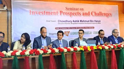 বিনিয়োগের সম্ভাবনা ও চ্যালেঞ্জ শীর্ষক সেমিনার বক্তা ও অতিথিরা