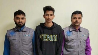 সিআইডির হাতে গ্রেফতার যুবক মোহাম্মদ জাবেদ ওমর