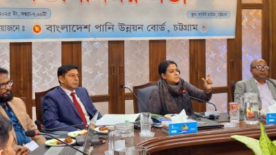 মতবিনিময় সভায় বক্তব্য দিচ্ছেন উপদেষ্টা সৈয়দা রিজওয়ানা হাসান