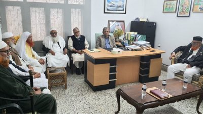বিএনপির মহাসচিব মির্জা ফখরুলের সঙ্গে বৈঠক করেন খেলাফত মজলিসের নেতারা