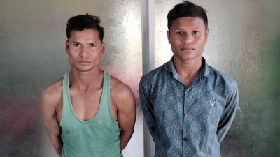 গ্রেফতার আসামি হারুন ও নূর মোহাম্মদ