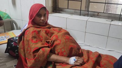আহত পিংকি আক্তার