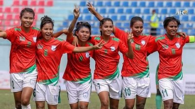 নারী ফুটবল দলের ফাইল ছবি।