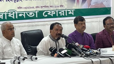 কথা বলছেন হাফিজ উদ্দিন আহমেদ