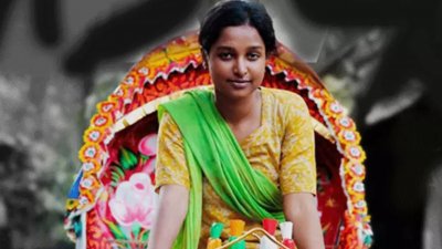‘রিকশা গার্ল’ সিনেমার একটি দৃশ্যে নভেরা রহমান