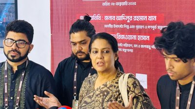 অনুষ্ঠানে বক্তব্য রাখছেন উপদেষ্টা সৈয়দা রিজওয়ানা হাসান।