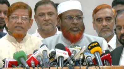 বক্তব্য দিচ্ছেন জামায়াতে ইসলামীর সেক্রেটারি জেনারেল অধ্যাপক মিয়া গোলাম পরওয়ার
