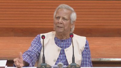 বক্তব্য দিচ্ছেন প্রধান উপদেষ্টা অধ্যাপক ড. মুহাম্মদ ইউনূস
