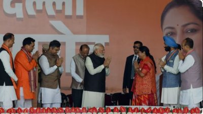 দিল্লির মুখ্যমন্ত্রী হলেন রেখা গুপ্তা। ছবি: এনডিটিভি।