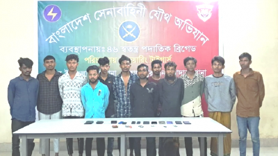 গত ২৫ ও ২৬ ফেব্রুয়ারি রাজধানীতে যৌথ অভিযানে ৫১ জনকে গ্রেফতার করা হয়