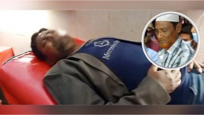 হাসপাতালে আহত সাংবাদিক মামুন অর রশিদ, ইনসেটে বহিষ্কৃত বিএনপি নেতা জুবাইদুল হক চৌধুরী