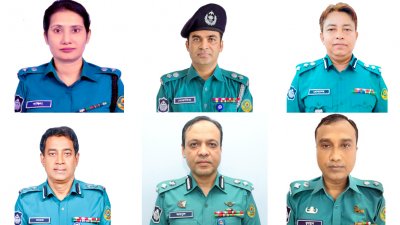 বদলি হওয়া ছয় ডিসি