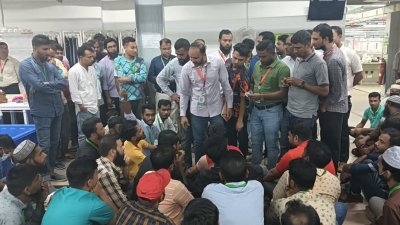শ্রমিকদের অবস্থান কর্মসূচি