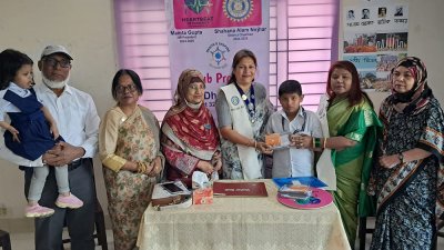 হাইকেয়ার স্কুলে শিক্ষার্থীদের মাঝে শ্রবণ যন্ত্র বিতরণ
