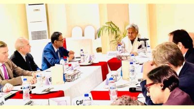 বিভিন্ন দেশের দূতাবাসের কর্মকর্তাদের সঙ্গে এম সাখাওয়াত হোসেনের আলোচনা ও ইফতার অনুষ্ঠান