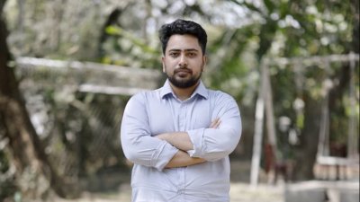 এনসিপি প্রধান নাহিদ ইসলাম। ছবি: রয়টার্স।