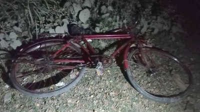 দুর্ঘটনাকবলিত সাইকেল