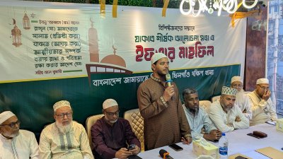 বক্তব্য দিচ্ছেন ড. শফিকুল ইসলাম মাসুদ